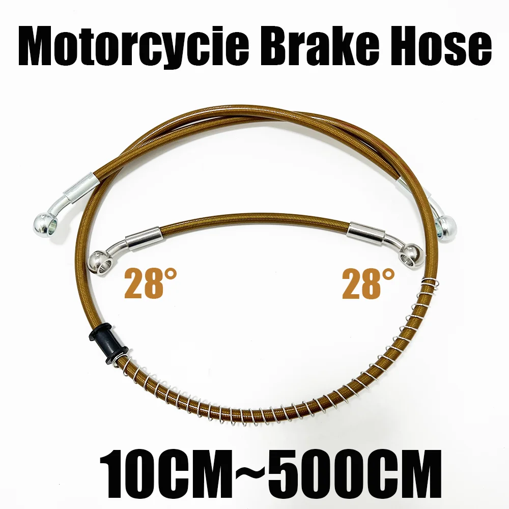 10~500cmNylon Motorcycle Hydraulic Brake Hose Material Line Cable for Motorcycle Universal Racing Bike Brake ATV Clutch Oil Pipe