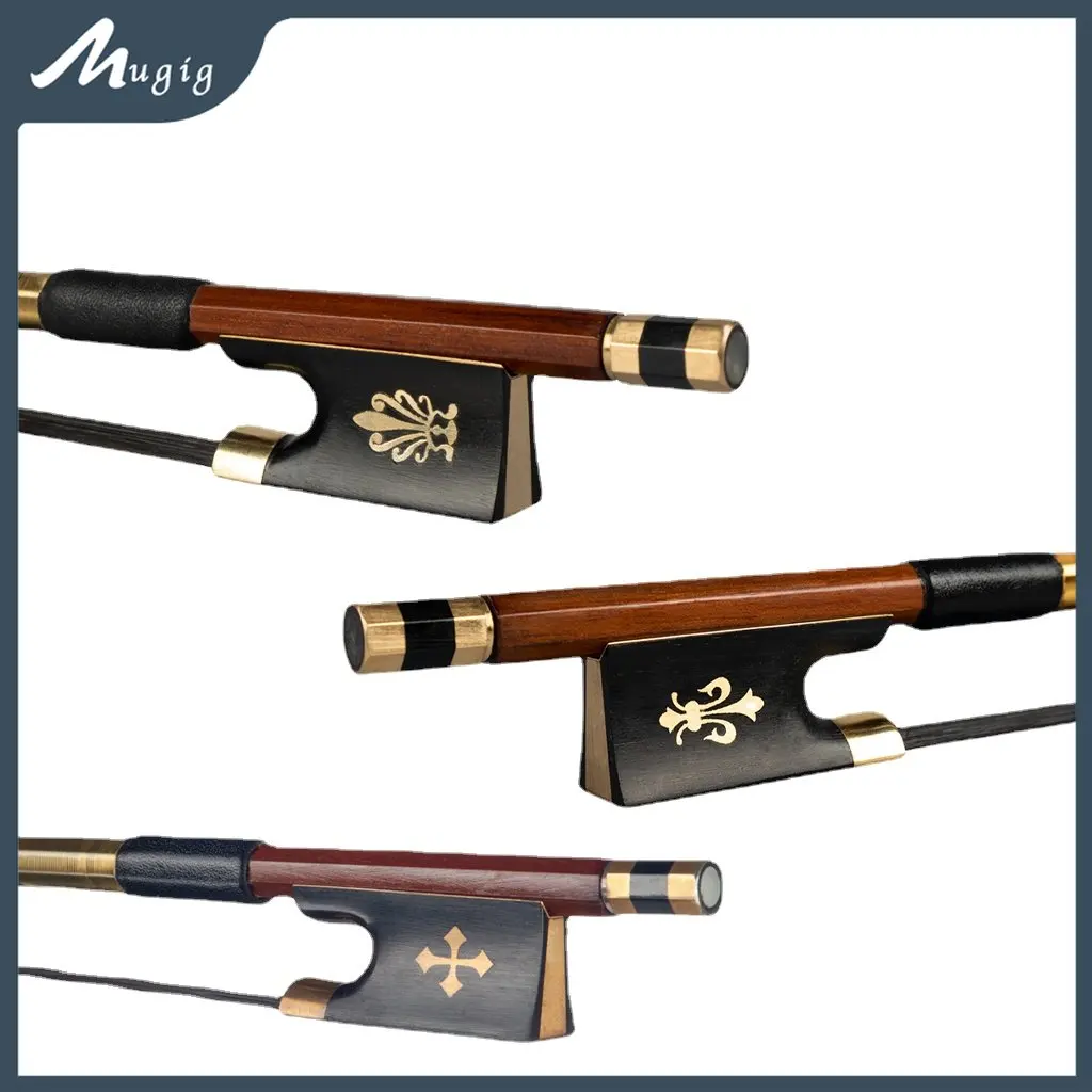 

Mugig IPE Violin Bow 4/4 Violin Bow Advance Violin Bow Black Horse Hair Violin Parts