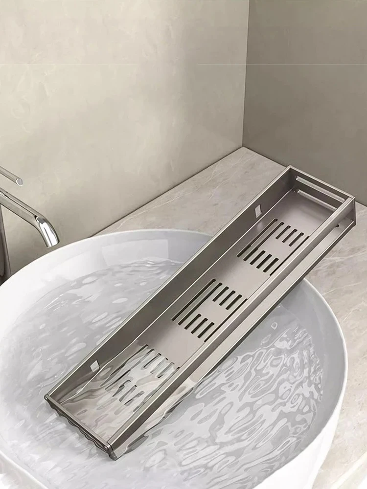 Aluminium Eckregal für die Dusche ohne Bohren, Badezimmerregal mit Handtuchhalter, Shampoo-Halter, Toilettenregal, Badezimmerzubehör