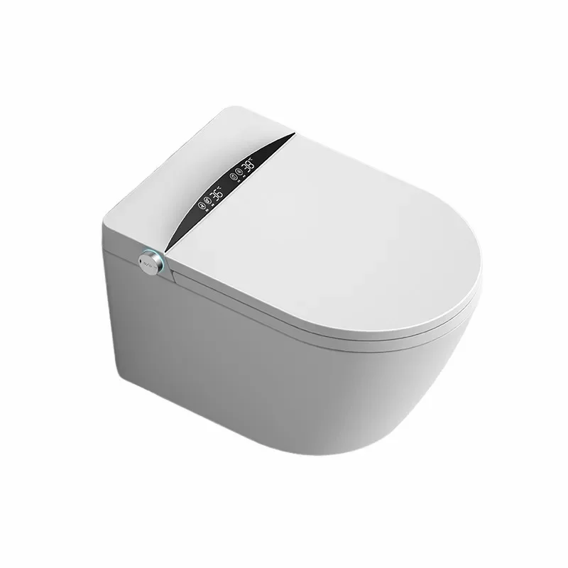 Easy to Clean Multifunction Instant Heated P Trap Wall Intelligent Toilet With Remote Control