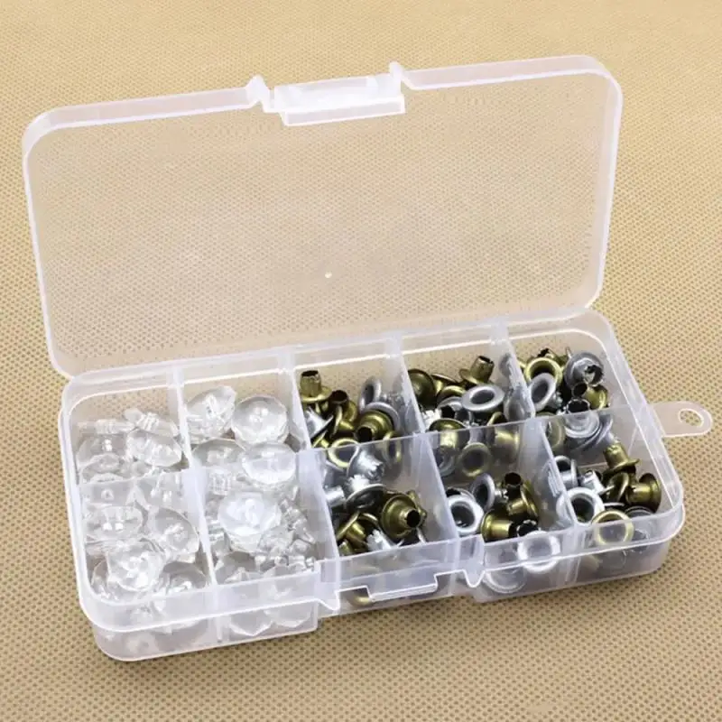 Grids Adjustable Transparent Plastic Storage Box For Small Component Jewelry Tool Box Bead Pills Organizer Nail Art Tip