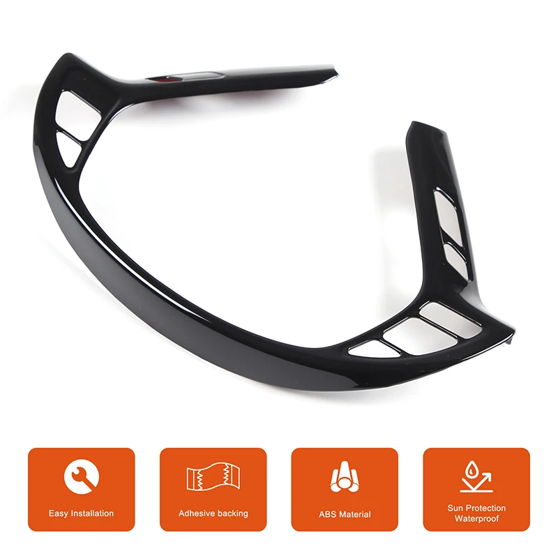For Infiniti G25 G35 G37 2007-2013 ABS carbon fiber car steering wheel button frame decorative sticker car interior accessories 5