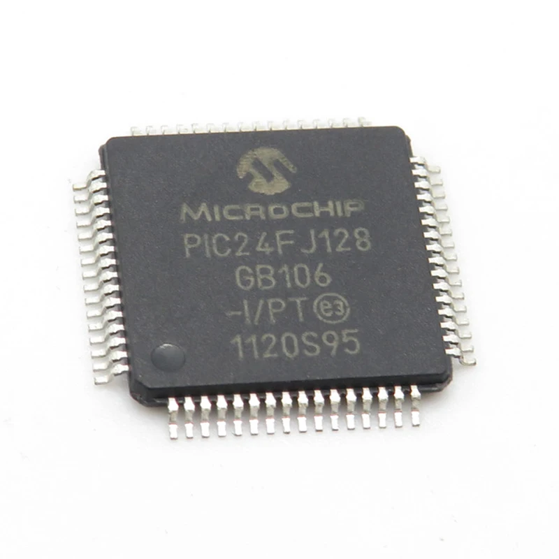 2-10PCS PIC24FJ128GB106-I/PT  PIC24FJ128GB106T-I/PT ，TQFP-64，PIC series Microcontroller IC 16-Bit 32MHz 128KB，New Original