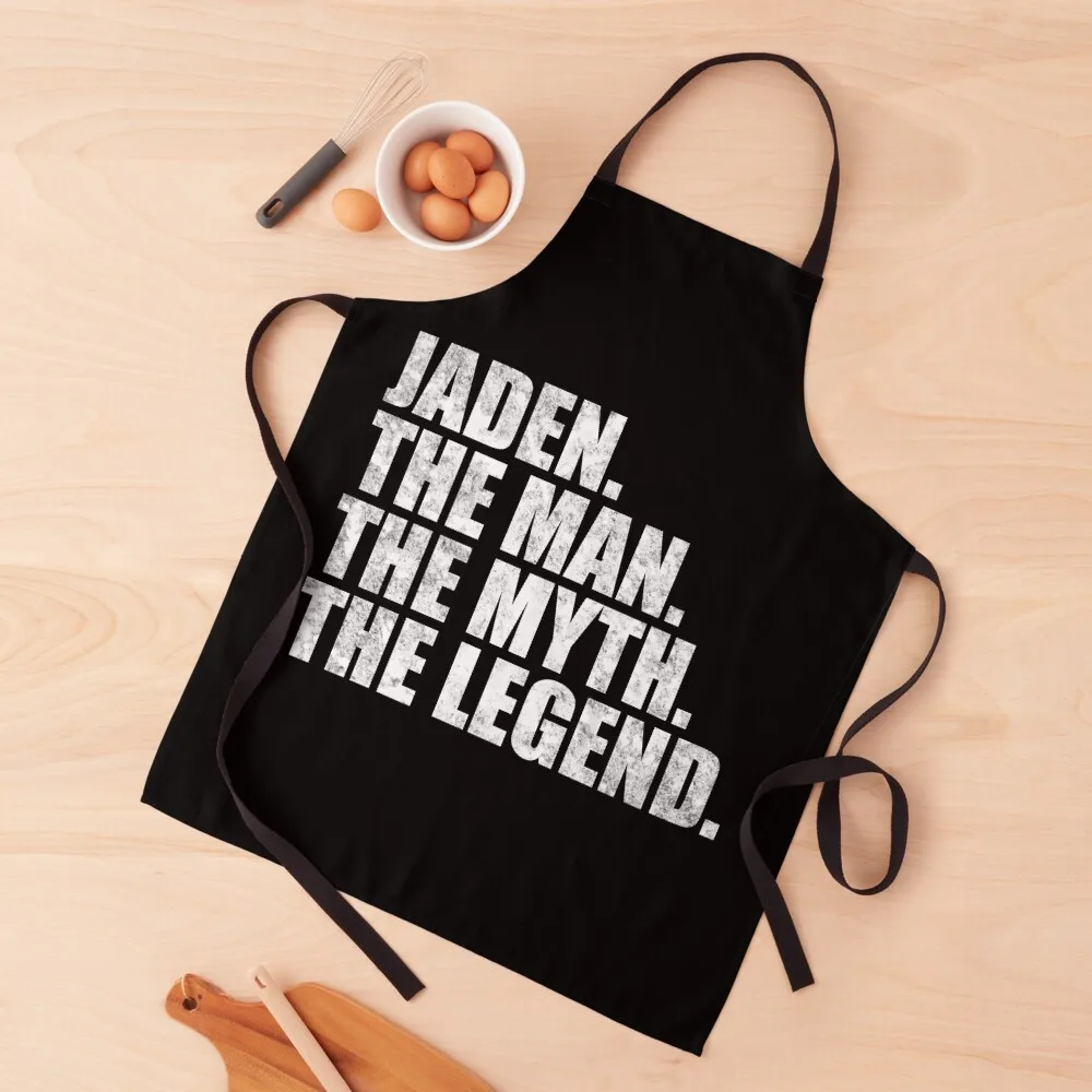 

Jaden Name Jaden The Man The Myth The legend Apron Waterproof Kitchen For Women Chef Uniform Women Kitchen Household Items Apron