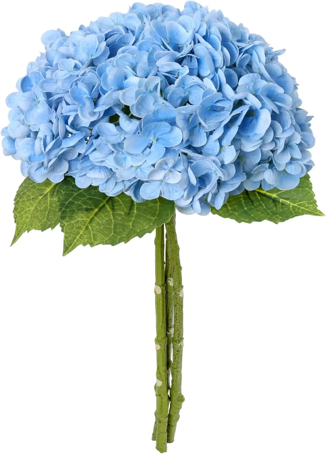 3 Stück 21 Zoll Weiße Hortensien Künstliche Blumen Große Hortensien aus Latex Realistische Hortensienblüten für Hochzeit und Heimdekoration – Detail 17
