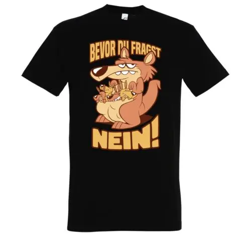 Youth Designz BEVOR DU FRAGST, NEIN Herren T-Shirt Logo Print Lustig Spruch Fun