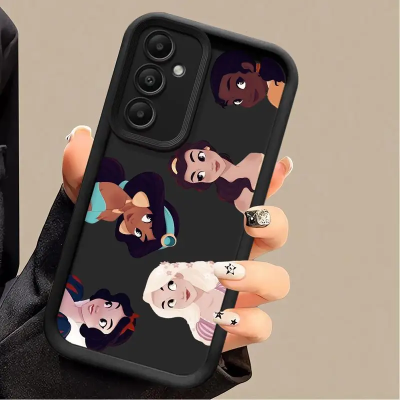 디즈니 프린세스 휴대폰 케이스, 삼성 갤럭시 A22, A23, A24, A12, A13, A14, A32, A33, A34, 4G, 5G 충격 방지 펀다