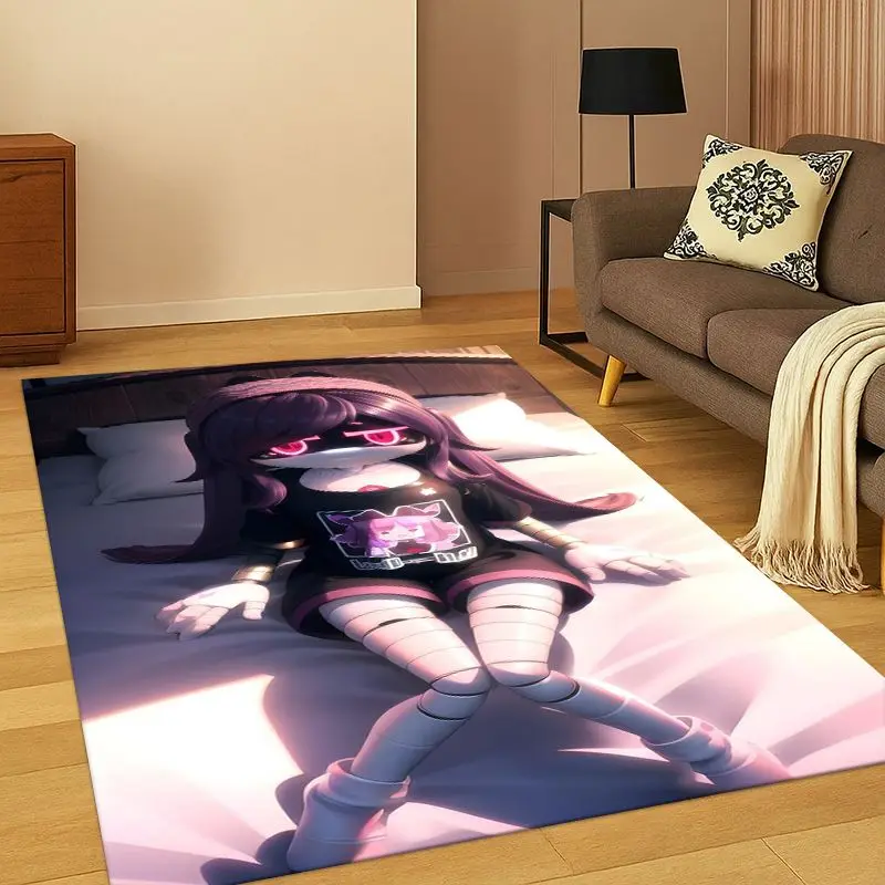 Murder Drones Game UZI V Cartoon Carpet Rug for Home Living Room Bedroom Sofa Doormat Decor,Large Area Rug Non-slip Floor Mat