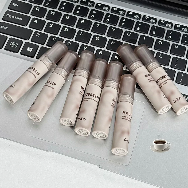 Soft Mist Mousse Lip Mud, Matte Mist Feeling White, Long-lasting Not Easy To Decolorize, Affordable Lipstick Multi-color Can Be