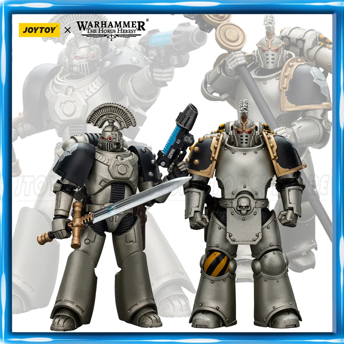 JOYTOY Warhammer40K 1/18 Action Figure Iron Warriors MKVI Tactical Command Squad Chosen Figures Toys