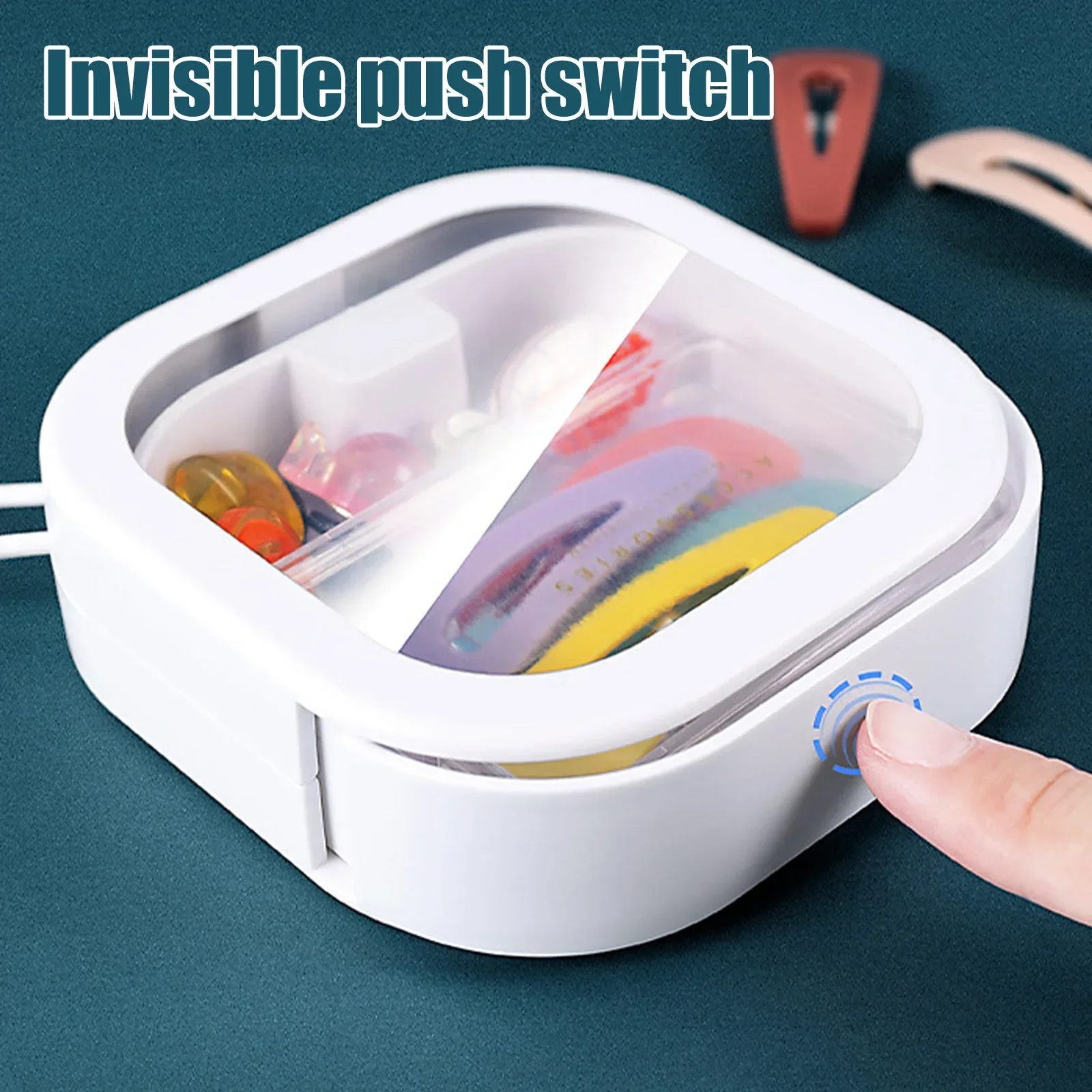 4Pcs Hair Tie Organizer Portable Travel Qtip Holder Small Hair Accessory Storage Containers Hanging Hair Clip Organizer Box for