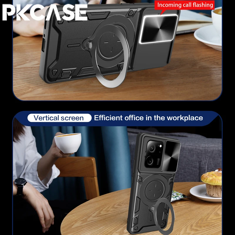 PKCASE Shockproof Case For Redmi Note 12 12S 12C 11S 11E 11SE 10S 10A 9C K60 K50 A2 A1 Pro Plus Ultra Xiaomi POCO C3 C31 Cover