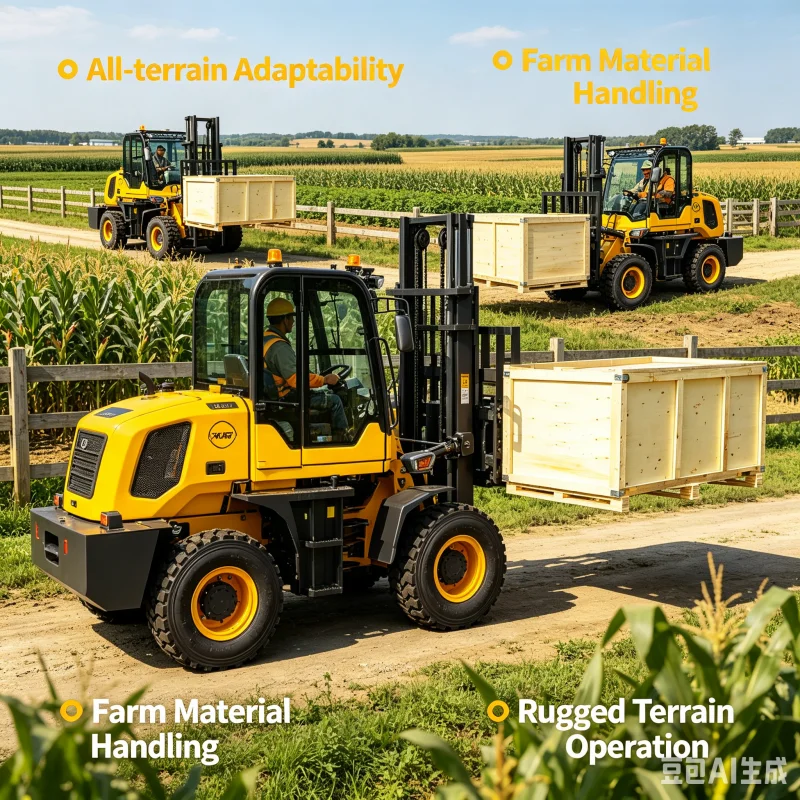 Bulk Order Diesel Off Road Forklift Manufacturer For France 4 Wheel Drive For Unpaved Farm Roads And Gravel Construction