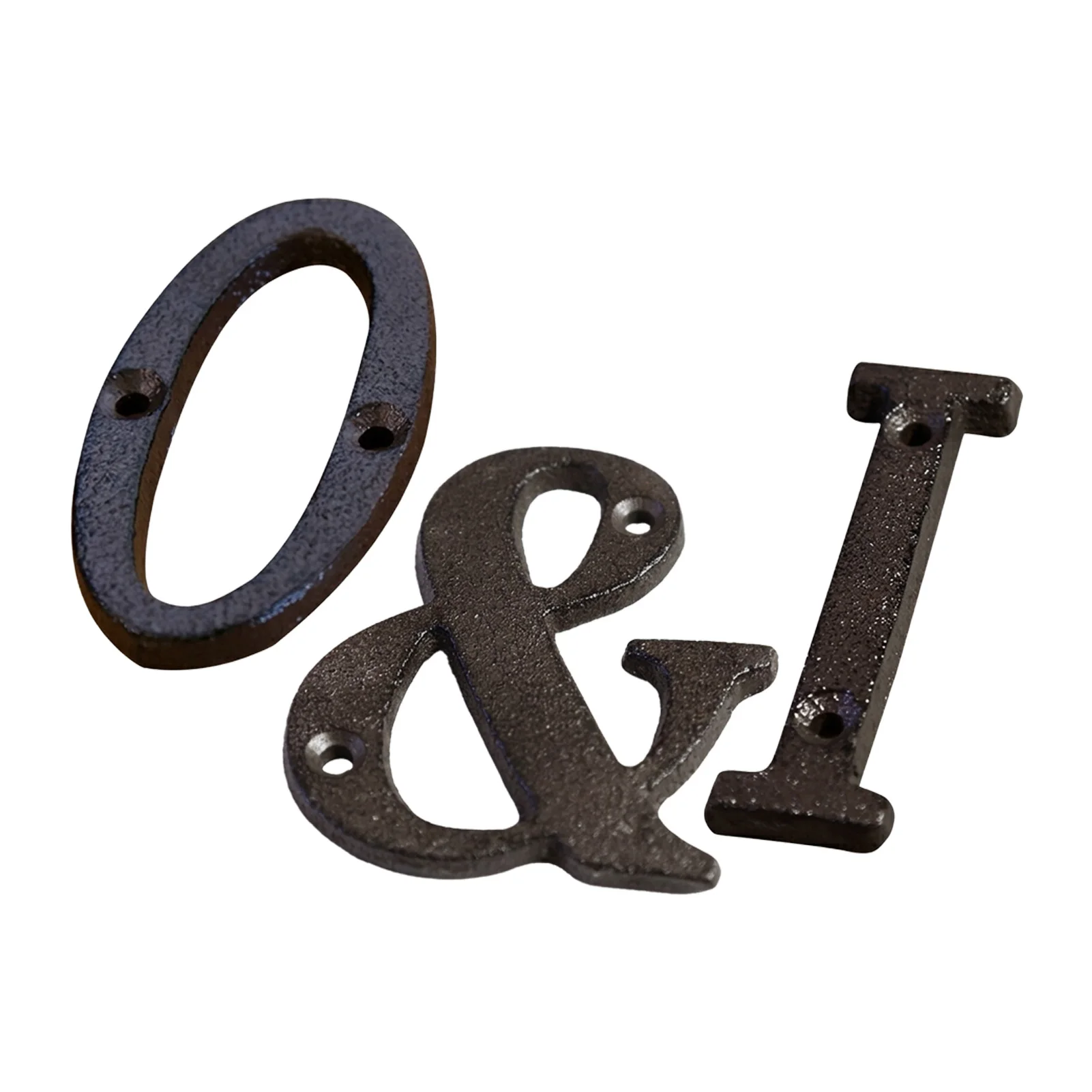 Numéro de maison rétro en fer forgé, lettres et chiffres en fonte, plaques décoratives créatives pour portes, numéros de maison DIY, décoration pour la maison et le jardin
