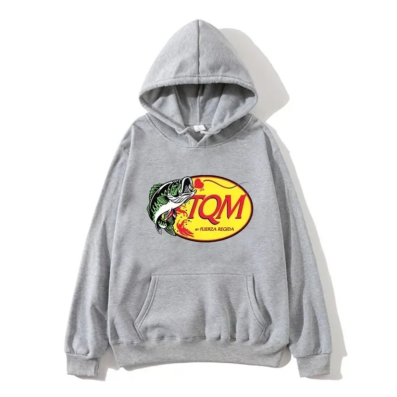 Force Regida TQM Hoodies Long Sleeves Comfortable Hooded Sweatshirts Fleece Casual Cartoon Printing Pullovers Harajuku Sweatshir