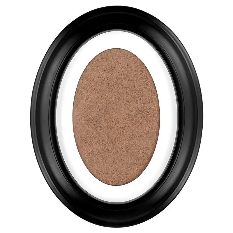 Wooden Oval Picture Frame for Wall Decor in Classic Black (10 Inches, Mounting Nails Included)