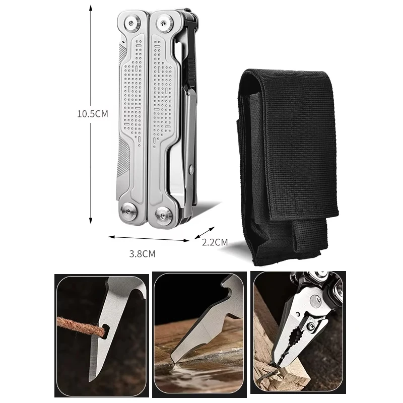 

Titanium Alloy High-quality Outdoor Multifunctional Tool Pliers Convenient Camping and Hiking Creative EDC Pocket Tools