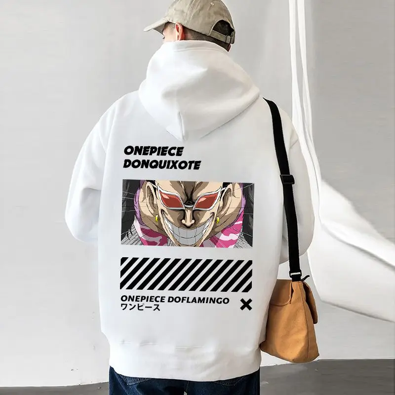 

ONE PIECE анимация Shimbukai Do фламенко окружающий утолщенный мужской свитер с капюшоном в гонконгском стиле