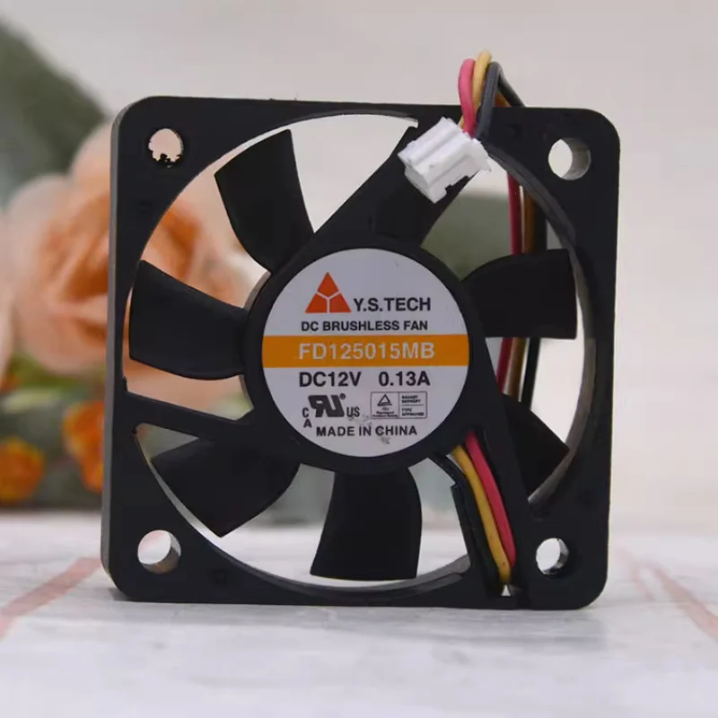Y+1 PCS   for Y.S.TECH Fan   FD125015MB  DC 12V 0.13A  5015 5CM 3 pin cooling fan