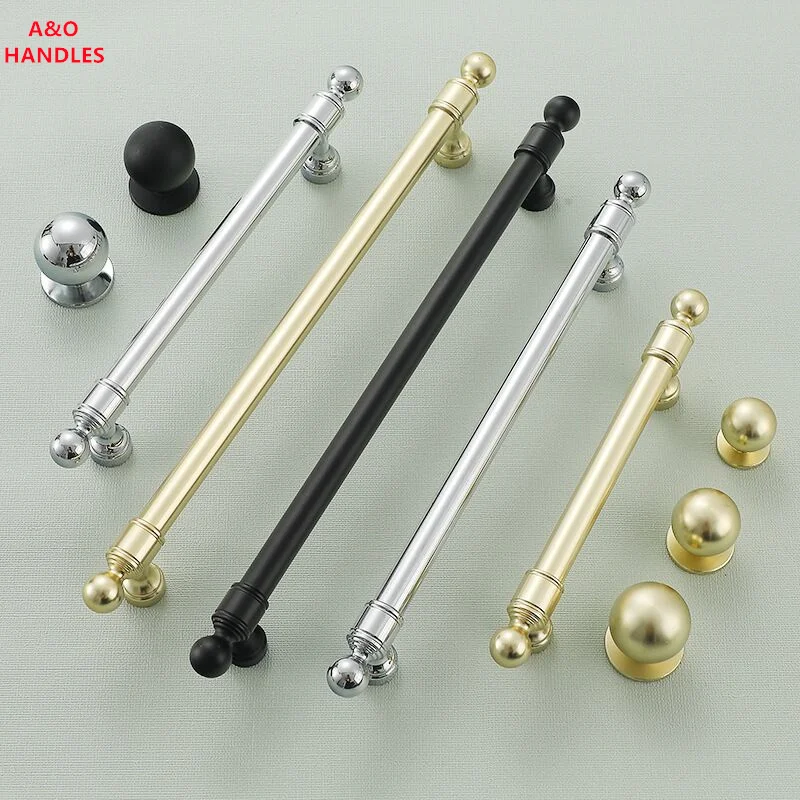 Handles Drawer Cabinet Furniture Kitchen Handles for Cabinet Knob Door Drawer Furniture Kitchen Golden Silvery European Style