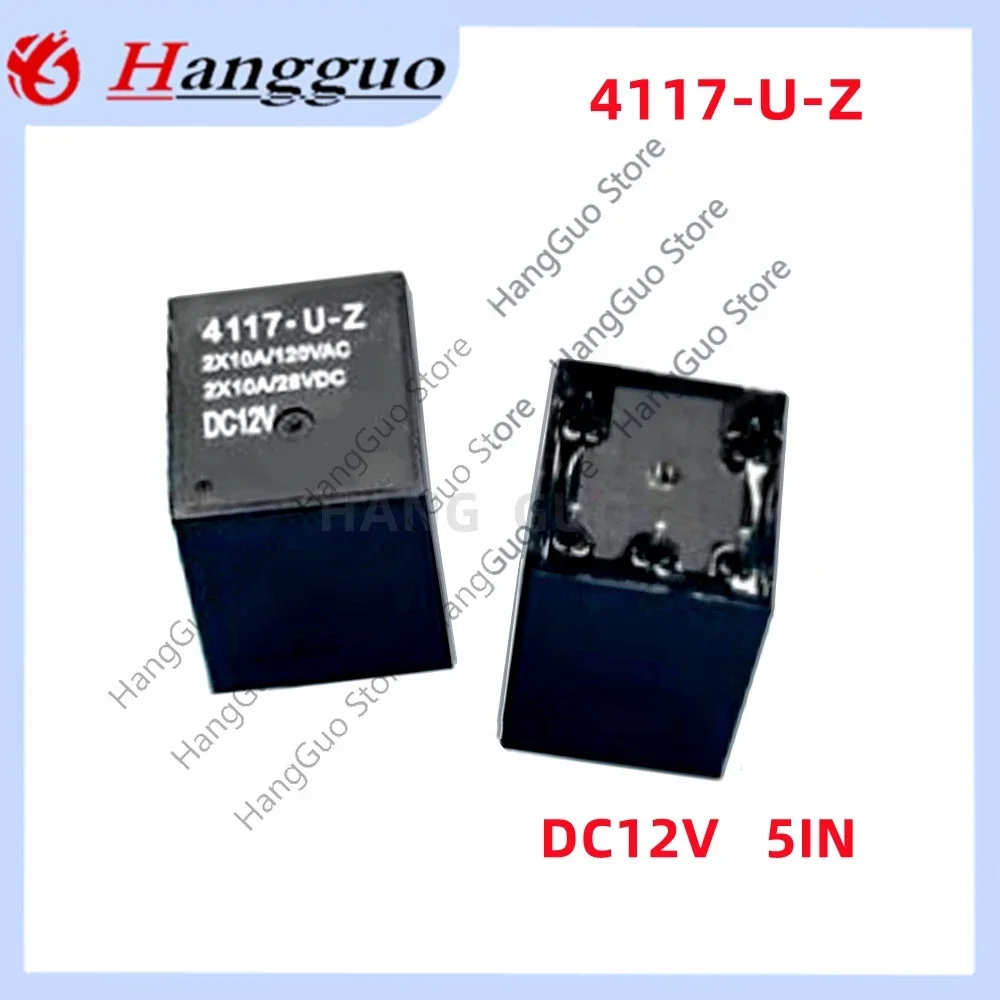 1PCS Brand new and original   4117-U-Z-DC12V 5PIN10A dual normally open For Ford Relay