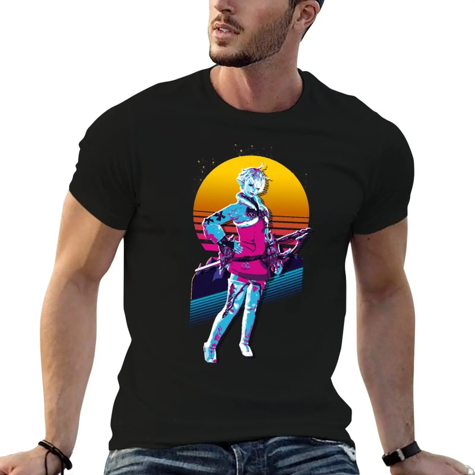 Alisaie - FFXIV *80s retro* T-Shirt Personalized t-shirt boys whites plain black t shirts men