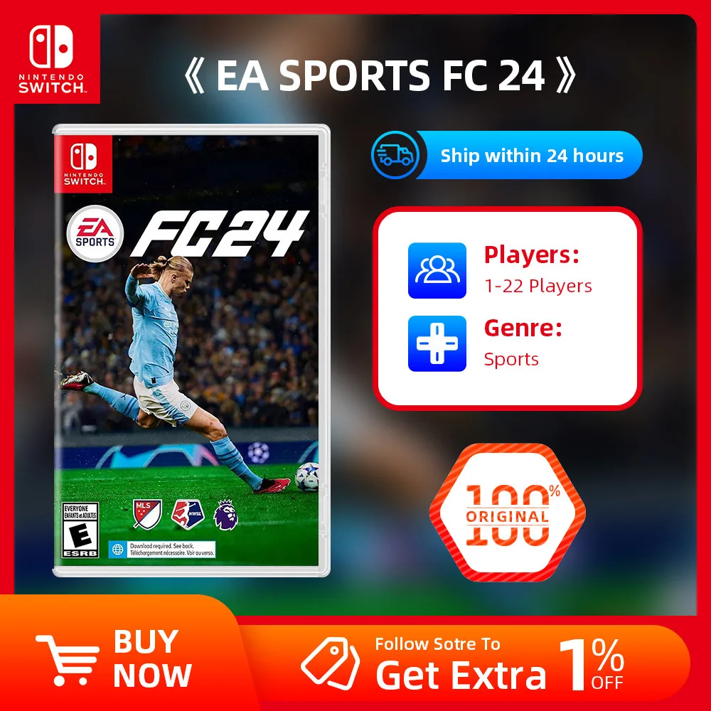 Nintendo Switch Game Deals - EA SPORTS FC24 - Games Cartridge Physical Card for Switch OLED Lite