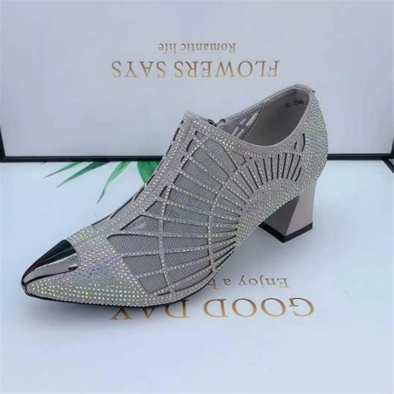 Letnie obcasy dla kobiet Hollow Mesh Fashion Sexy Pointed Toe Ladies Single Shoes 202 Woman Wedges Black Sandals Zapatos De Mujer