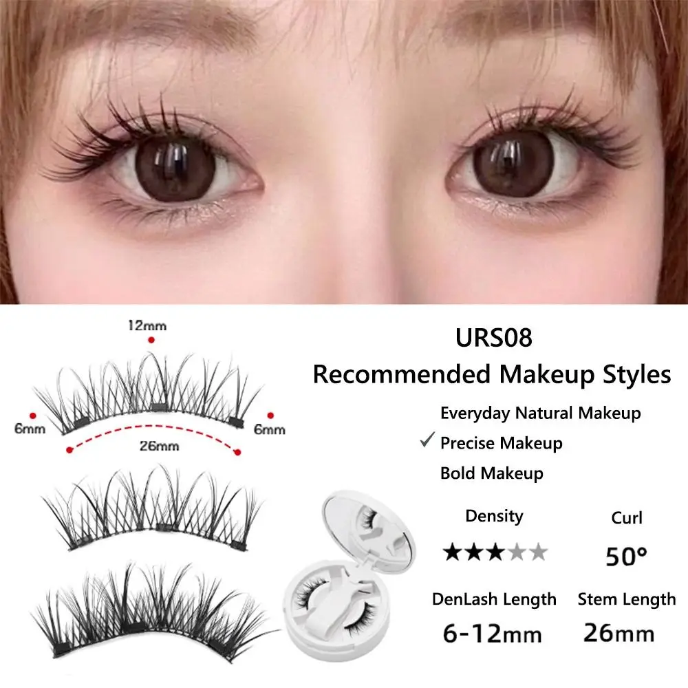 ขนตาแม่เหล็กไม่ต้องใช้กาว พร้อมอุปกรณ์ติดขนตา ให้ลุคตาแมวแบบธรรมชาติ ขนตาปลอมแม่เหล็กแบบใช้ซ้ำได้ ชุดขนตาแม่เหล็ก