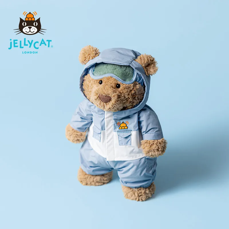 

UK Jellycat Barcelona Bear Ski Outfit Plush Doll Toy Gift Stuffed Animal Christmas New Arrival