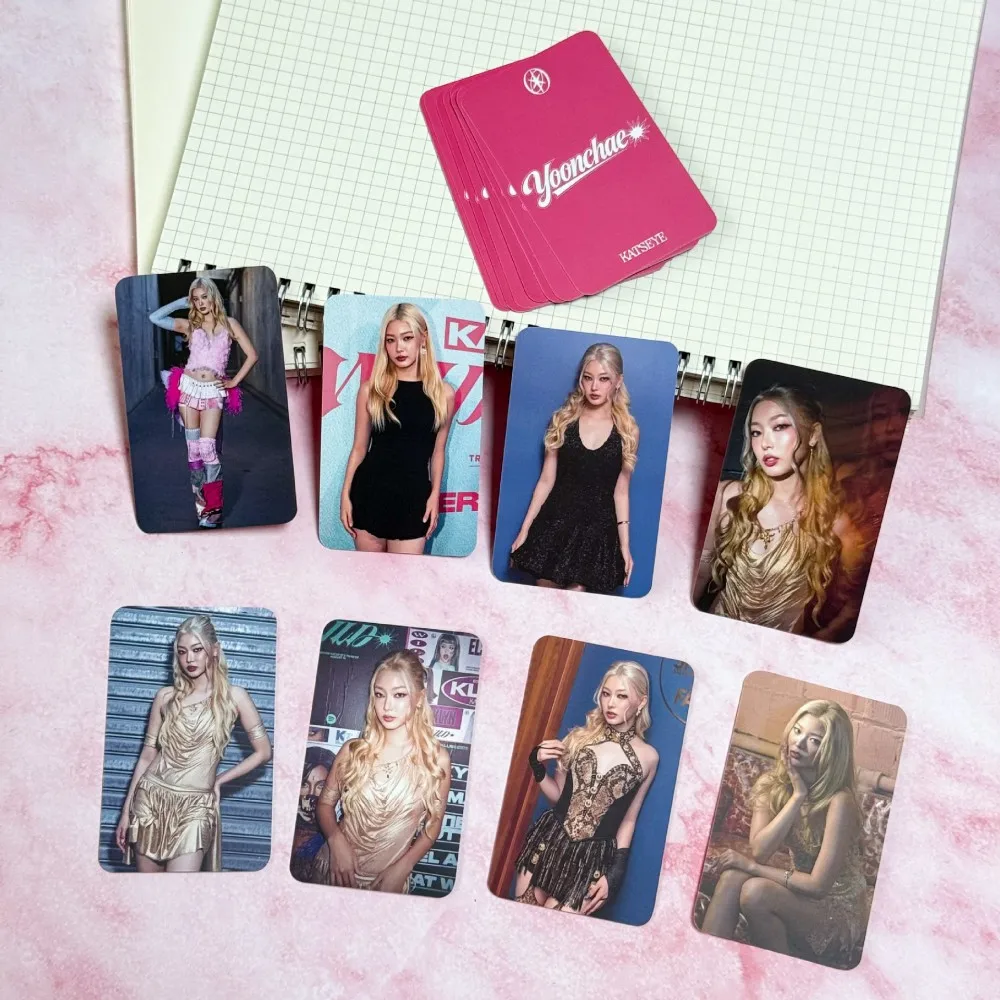 8PCS Global Popular Girl Group KATSEYE Magazine Album Photo Cards KPOP New Album WILD Celebrity LOMO Card Toy Gifts