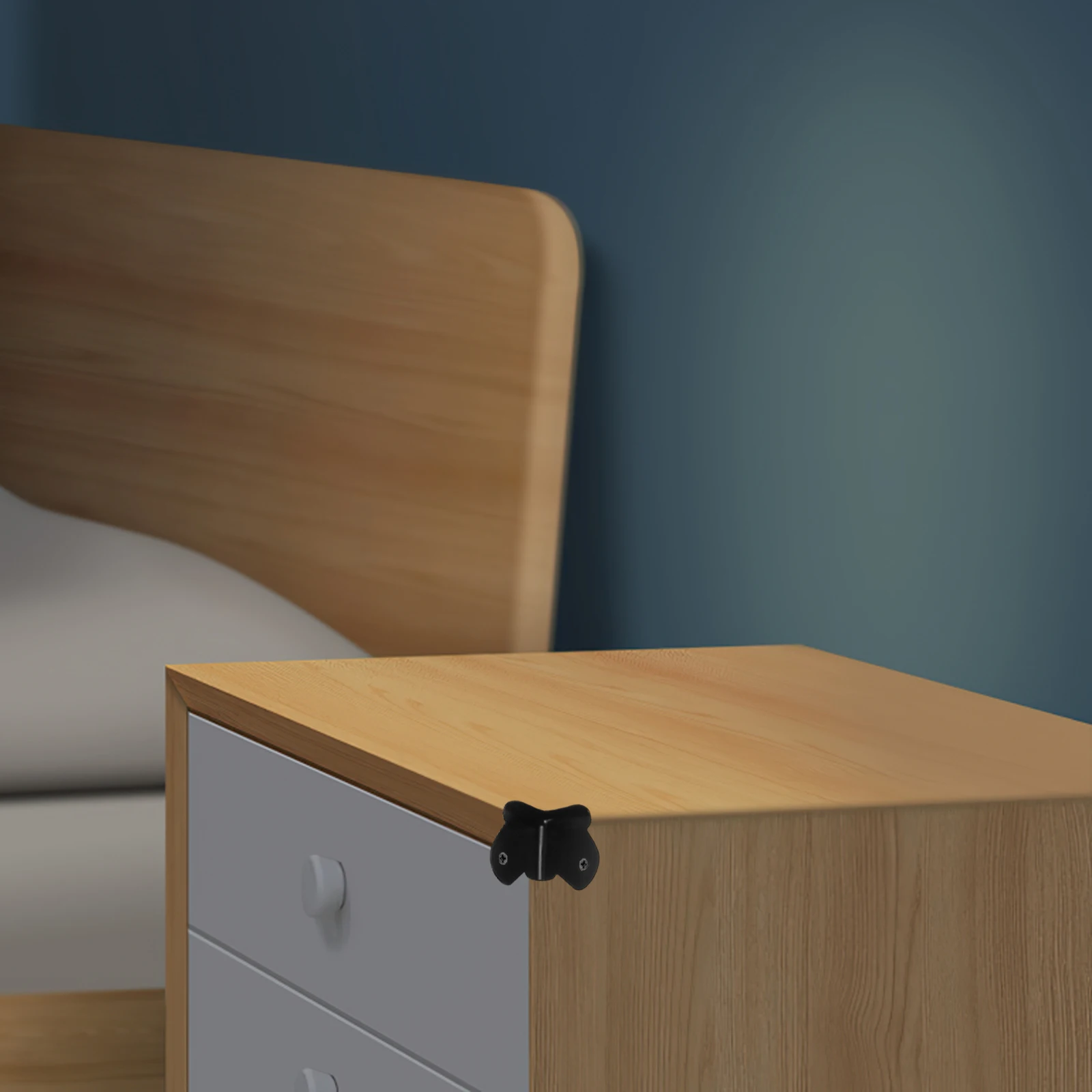 

12pcs Speaker Corner Protectors Metal Edge Guards For Furniture Cabinet Sharp Corners Child Safety Diy Installation Corner