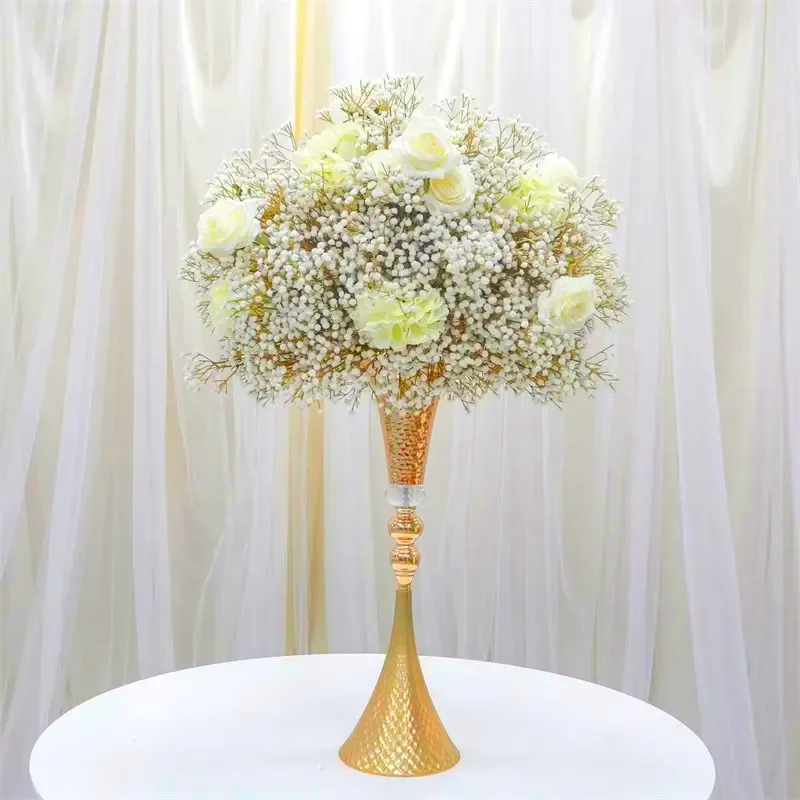 5pcs-10pcs)60cm-110cm)  Popular Rustic Artificial Flower Wedding Centerpieces Table Decorations flower stand centerpiece 2795