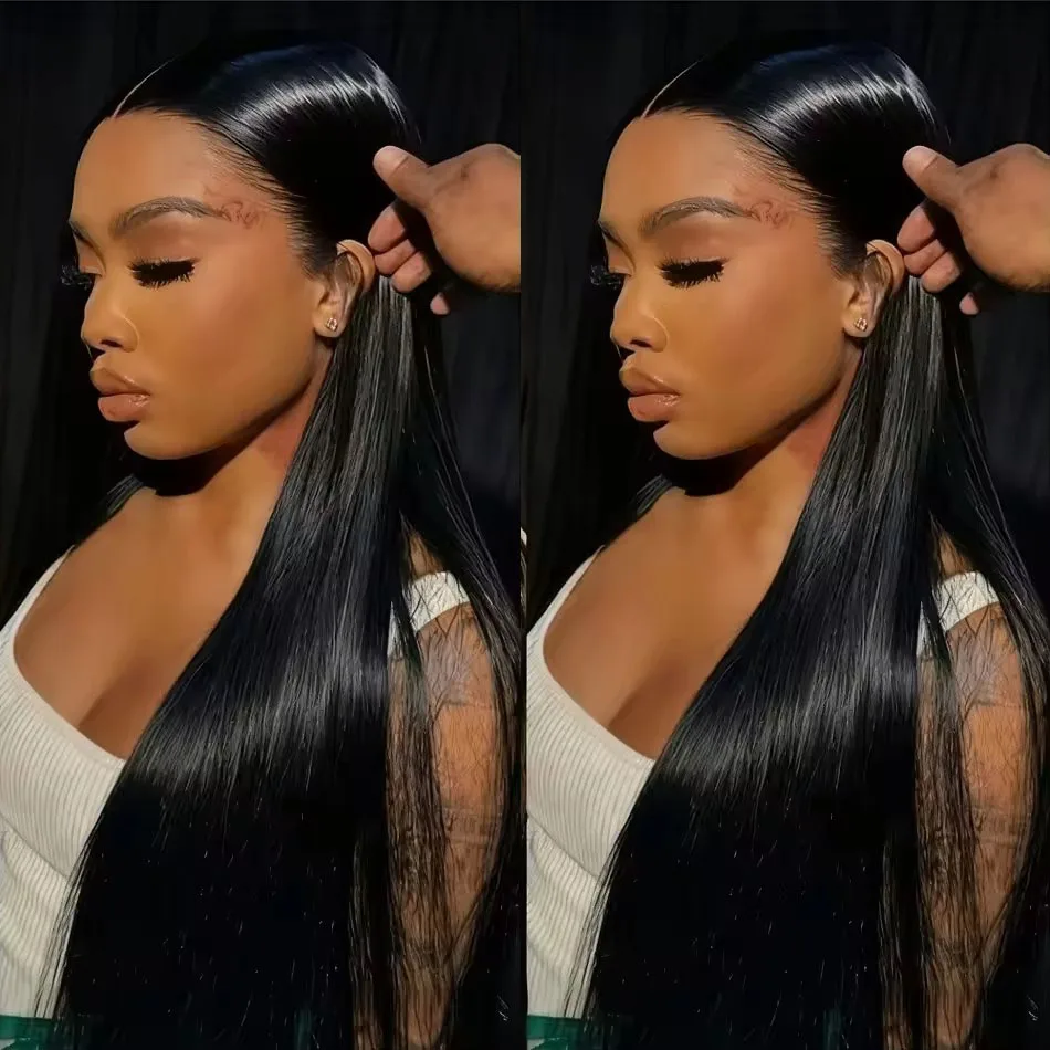 

30-40-дюймовые прямые парики с HD-кружевом 13x4 и 13x6, плотность 250, для женщин, 360-градусные парики с предварительно выщипанным кружевом, парики из натуральных волос с кружевной передней частью