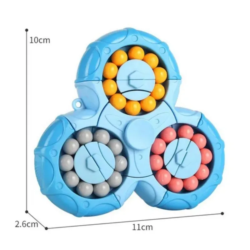 Игрушки-фиджеты Монтессори, вращающиеся волшебные игрушки-Спиннер для детей, развивающая игрушка, кубик-головоломка для снятия стресса для детей 3Y +