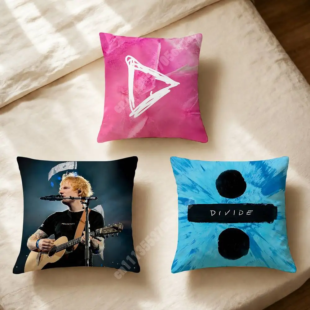 Ed S-Sheeran Play Loop Tour Printed Pillow Cover Sofa Couch Bedroom Cinema Home Theater Decoration