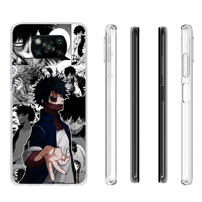 My Hero Dabi Bnha Phone Case For Xiaomi Poco X6 X5 X4 X3 Nfc F6 F5 Pro F4 Gt F3 F2 F1 M5S M4 M3 Personalized Print Cover