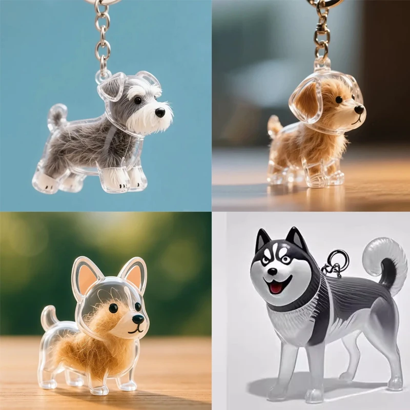 Transparent Dog Hair Souvenirs Case Dog Hair Hair Storage Capsule Pendant Puppy Hair Storage Box Charm Pet Collection Pendant
