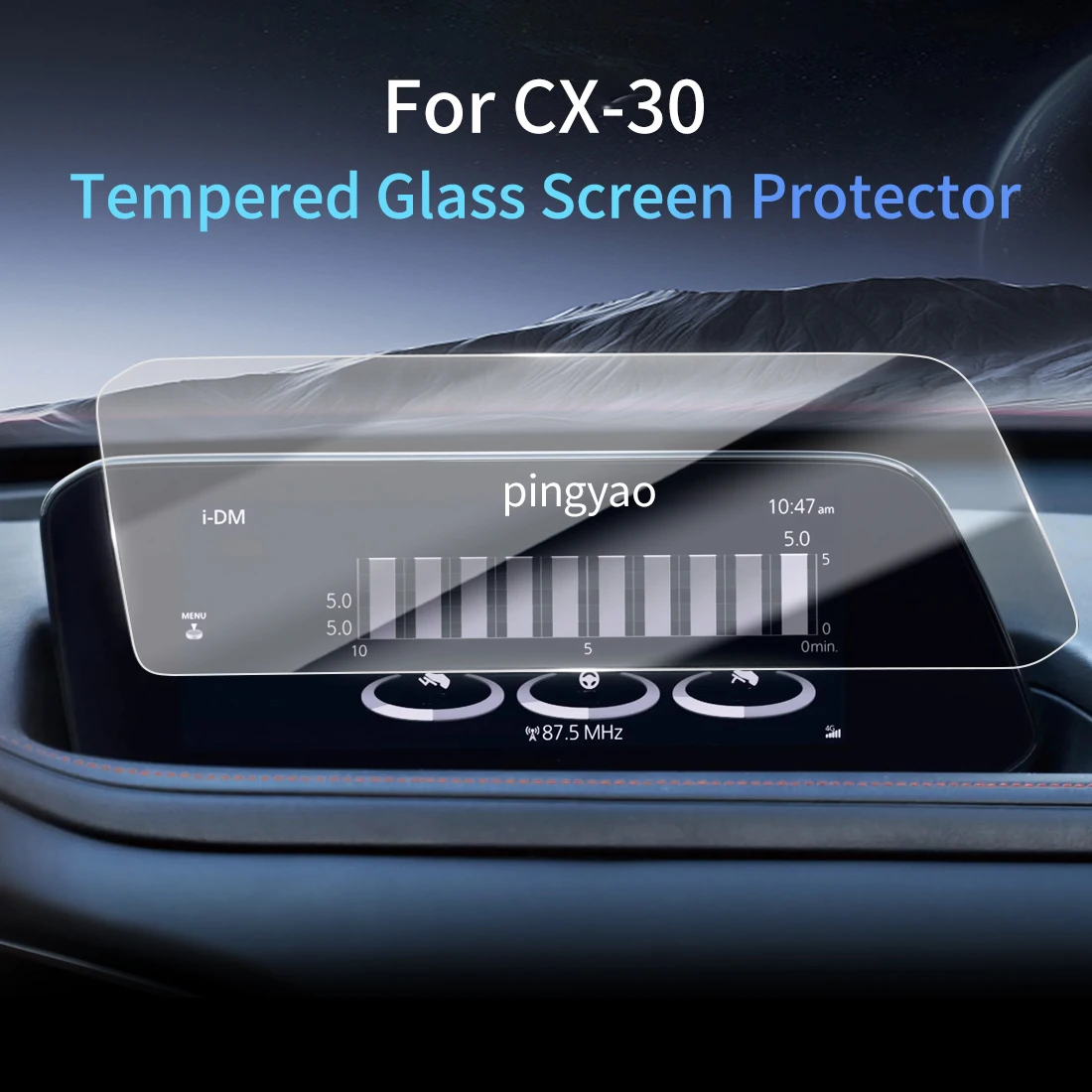 

Car Sticker Screen Protector Navigation Display Tempered Glass Protective Film Car Accessories Vehicle For24 MAZDA CX-30