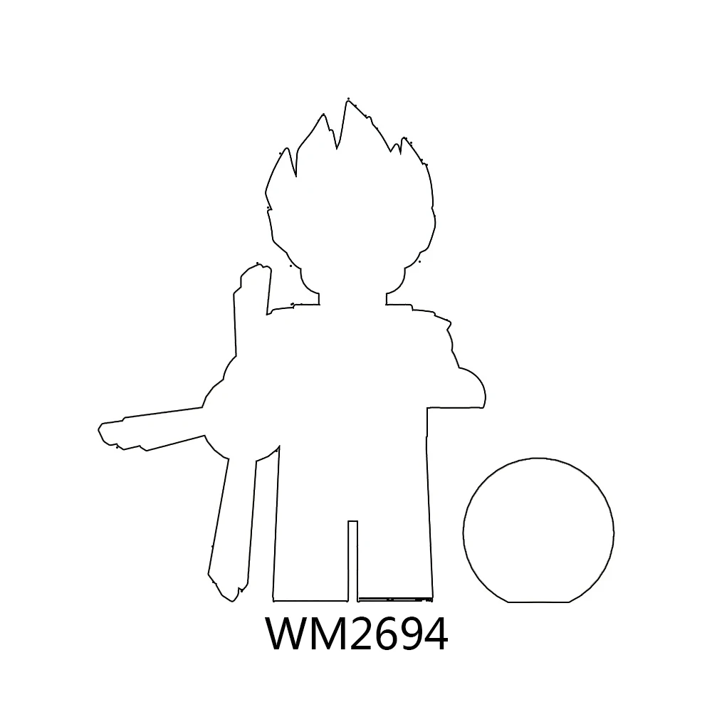 WM6180 Figurki anime Klocki konstrukcyjne Zabawka WM2690 WM2691 WM2692 WM2693 WM2694 WM2695 WM2696 WM2697