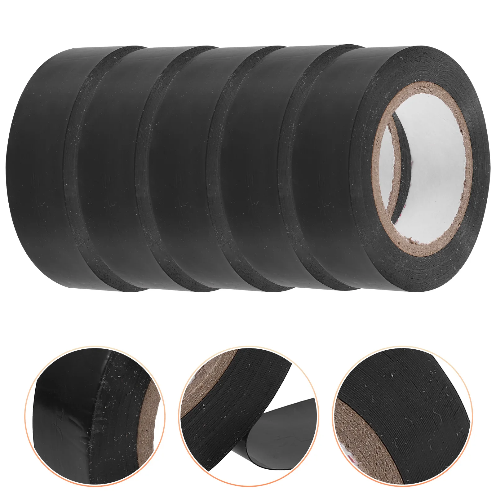 

5pcs Electrical Tape Electrician Heat Resistant High Temp Adhesive Insulation Fire Retardant PVC Wire Colored Indoor Outdoor