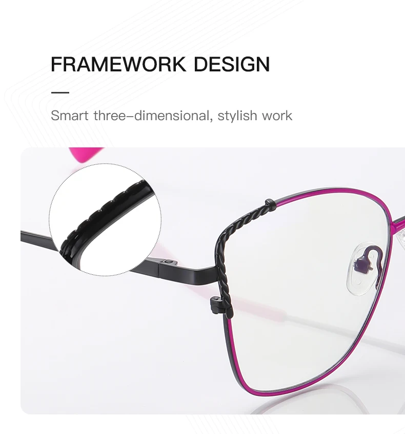 JMISUS Custom Prescription Glasses Small Square Metal Frame With Photochromic Grey Brown Progressive Eyewear for  Women