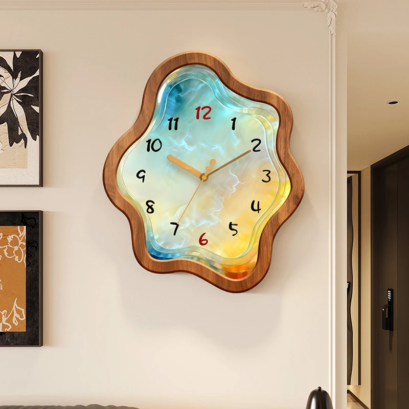 Aesthetic Design Wall Watch Xenomorph Creative Simple Minimalist Modern Clock Wall Interior Digital Reloj Pared Home Decoration