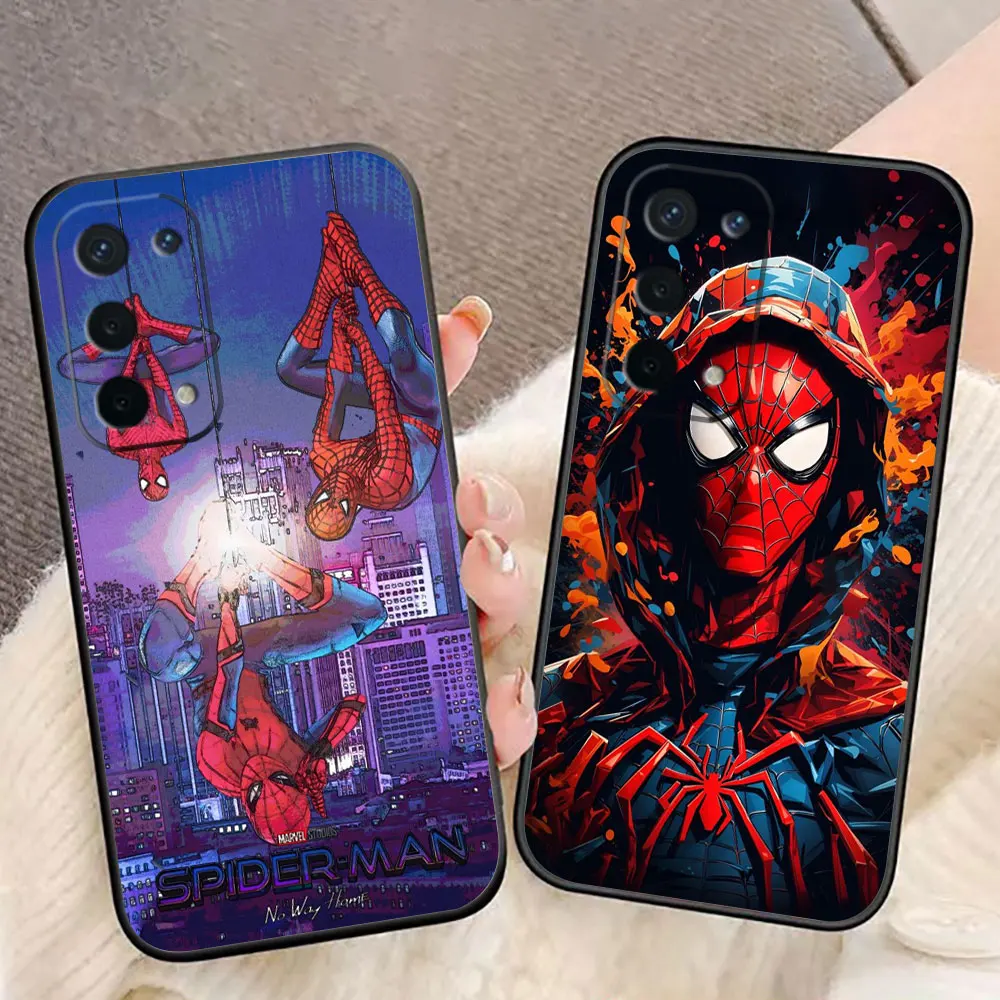 Marvel Spider-man Phone Case For OPPO A98 A94 A93 A92 A78 A76 A73 A71 A60 A57 A55 A54 A53 A38 A17 A16 A16K Case Funda Shell Capa