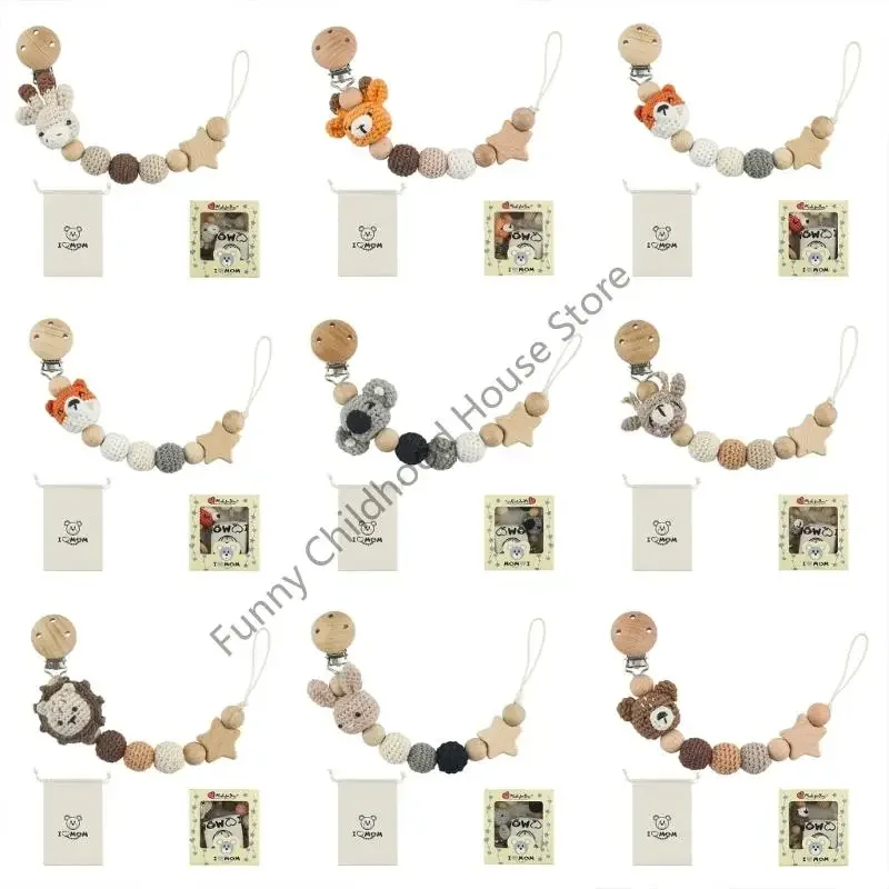 

D0LA Infants Soother Strap Soft Comfortable Baby Pacifier Holder Chain Toy Attachment