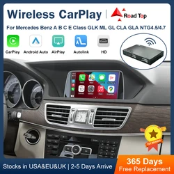 Wireless CarPlay Android Auto Interface for Mercedes Benz A B C E Class W176 W246 CLA GLA W204 W212 C207 CLS ML GL GLK SLK