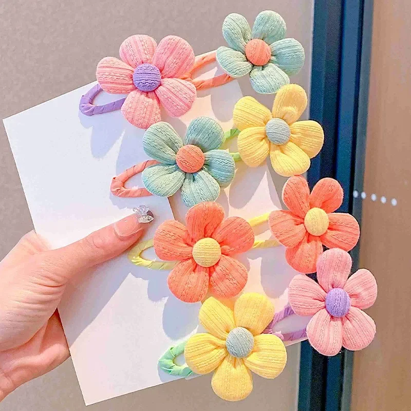 

Smooth Clip Flower Design Baby Product High-quality Fabric Bangs Clip Fashion Children Hair Accessories Cute Flower Hairpin