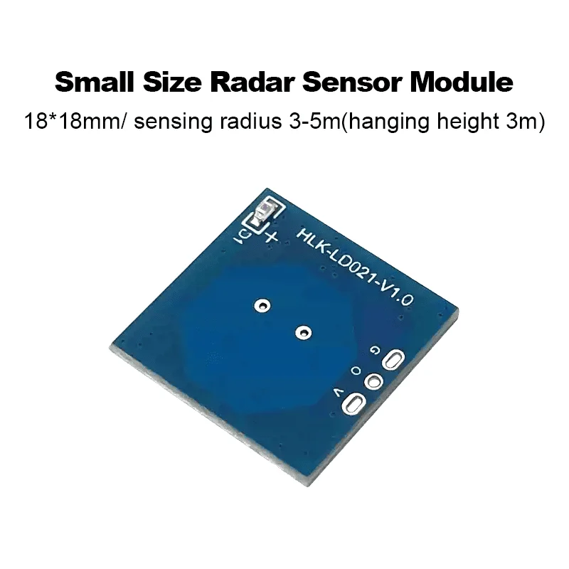 2pcs Free Shipping HLK-LD021 Low-Power Intelligent Sensing Switch 5.8G Radar Sensing Module Human Movement Sensor