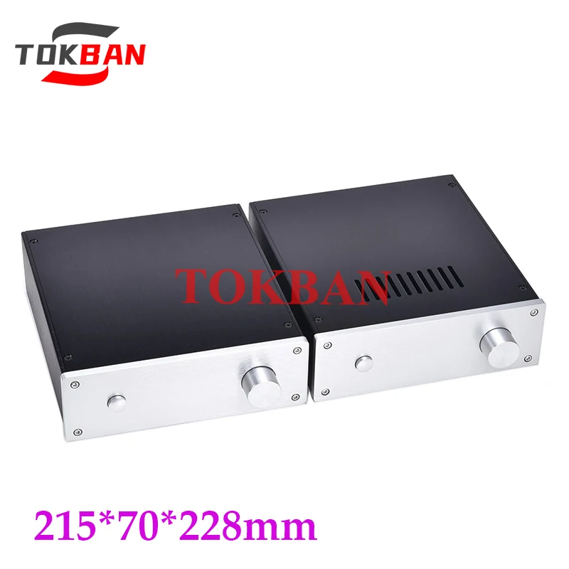 Tokban Audio 2207 215*70*228mm All Aluminium HIFI Preamplifier Chassis Enclosure DIy Headphone Amplifier Case Shell