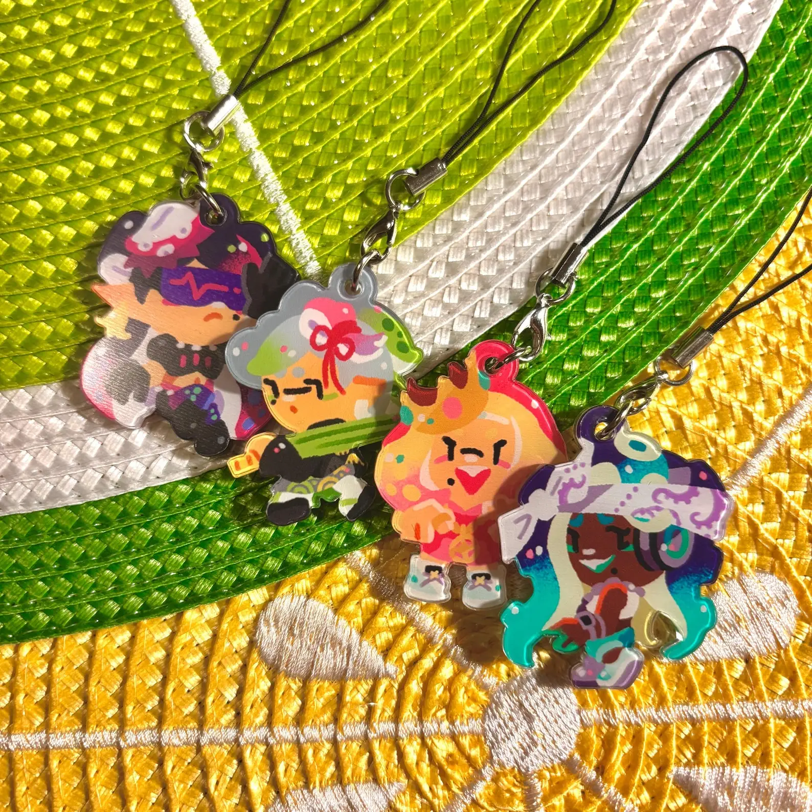 Splatoon Crunchy Idols Borderless Acrylic Phone Charms - Squid Sisters Off the Hook Callie Marie Pearl Marina